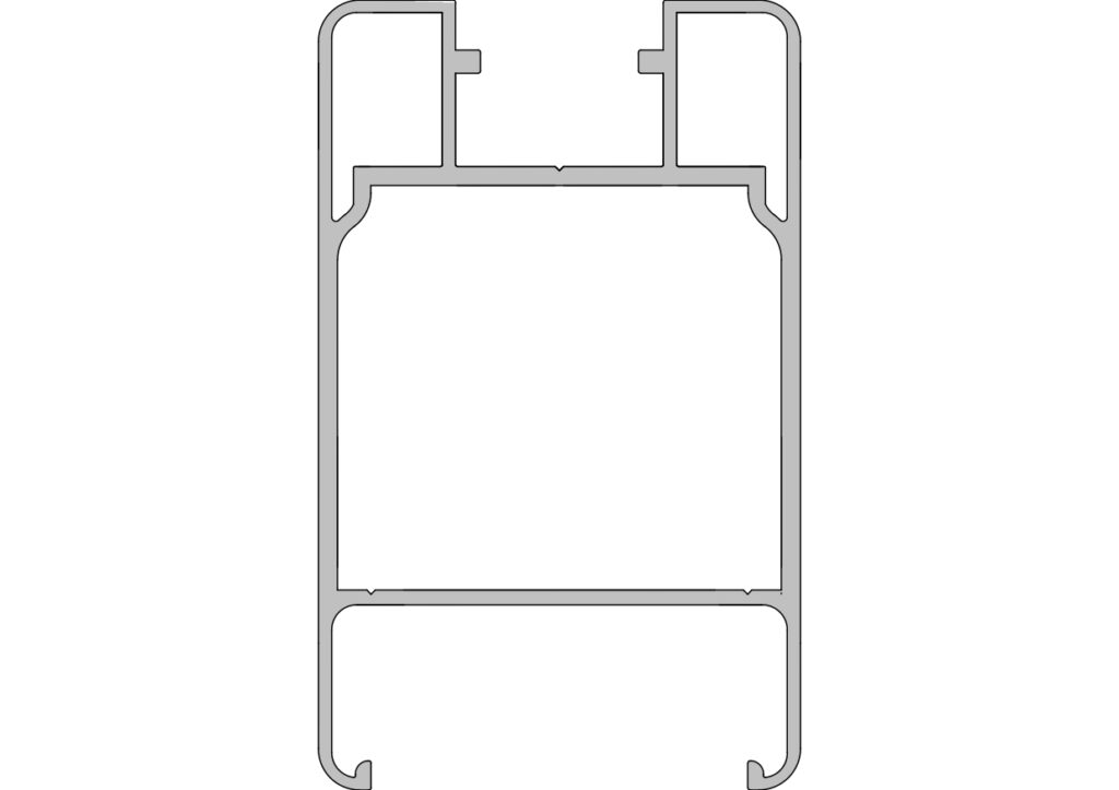 Montant 95/58 mm - 2 Kg/ml